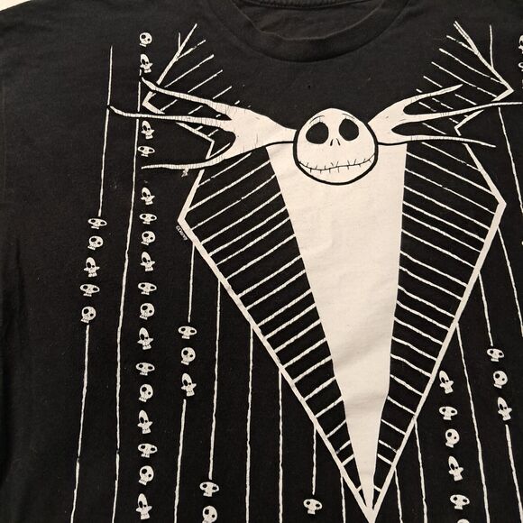 Disney SHIRT M Jack Skellington Tux Nightmare Before Christmas Vtg 90s Y2k Goth - Picture 3 of 11